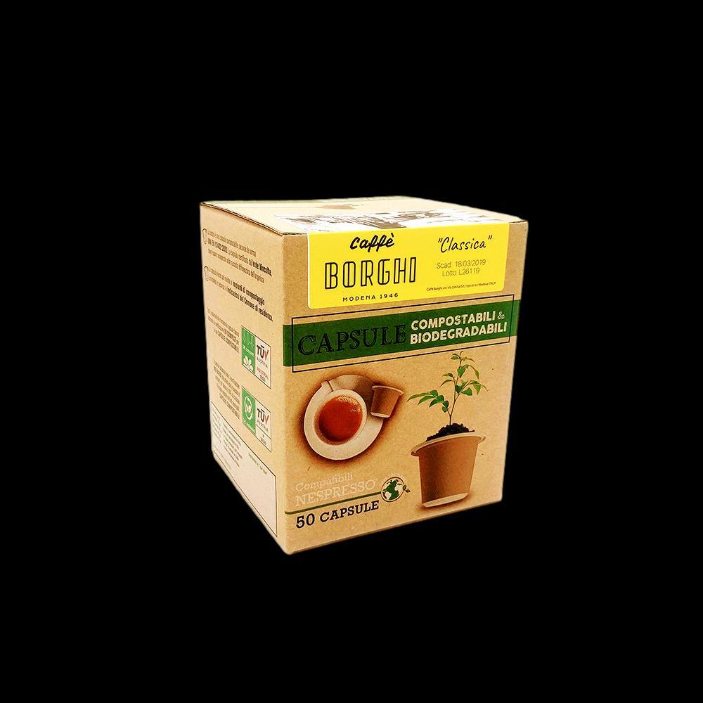 Classica - 50 capsule compostabili compatibili Nespresso®* – Caffè Borghi