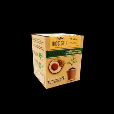 Arabica - 50 capsule compostabili compatibili Nespresso®* - Caffè Borghi